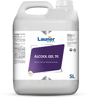 Embalagem de Álcool Gel 70