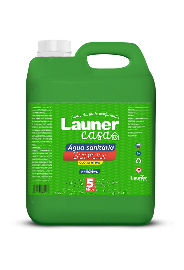 Embalagem de Água Sanitária Saniclor · 5 L