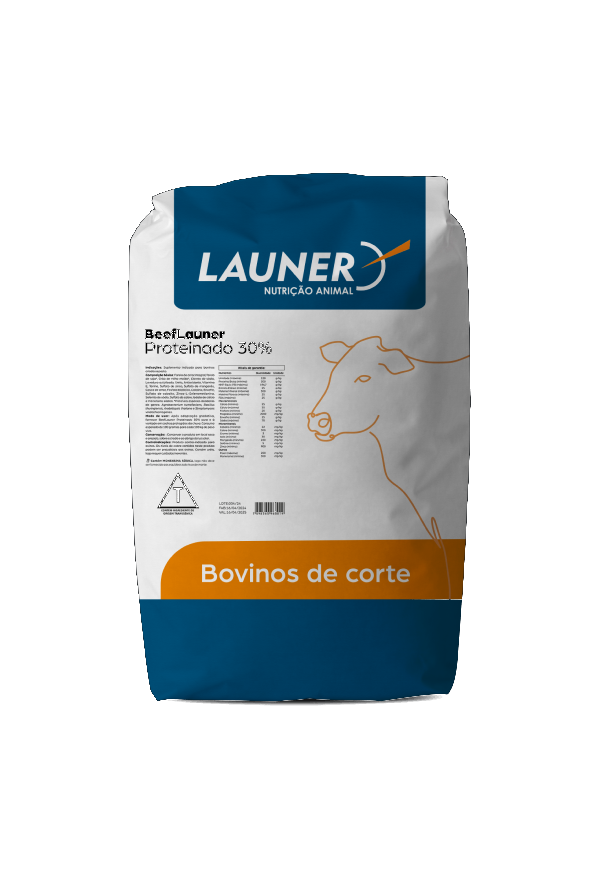 Embalagem de BeefLauner Proteinado 30%