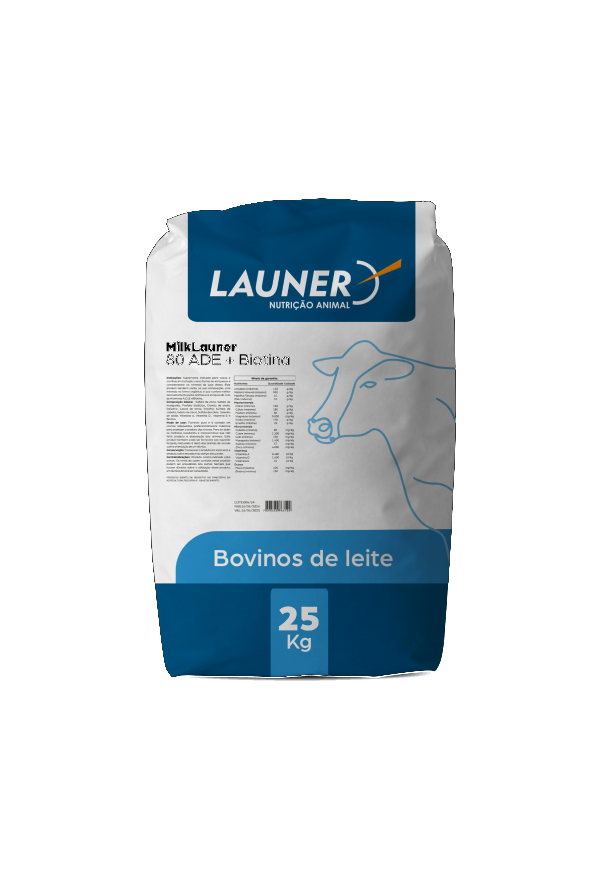 Embalagem de MilkLauner 80 ADE + Biotina