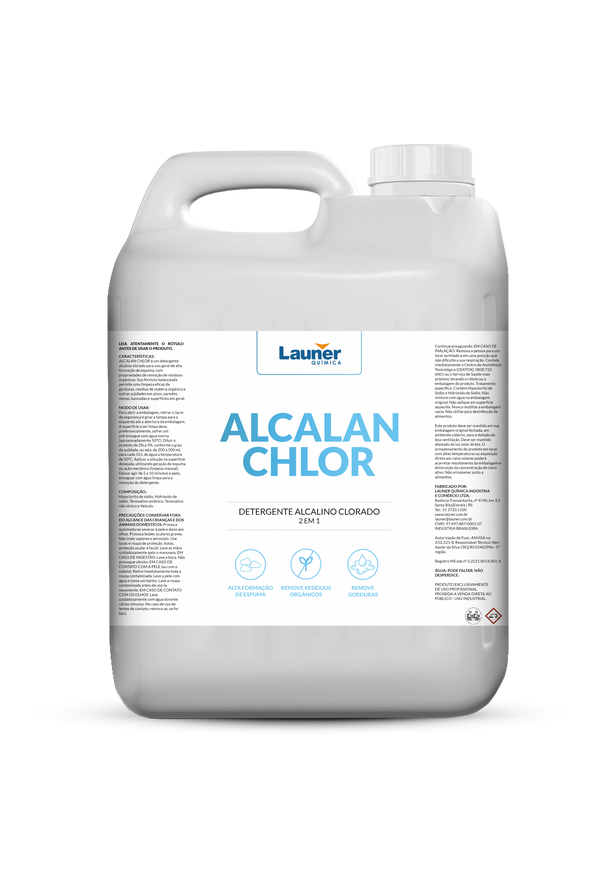 Embalagem de Alcalan Chlor