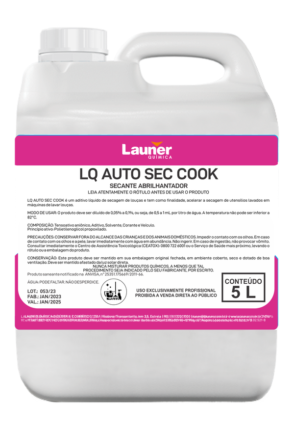 Embalagem de LQ Auto Sec Cook