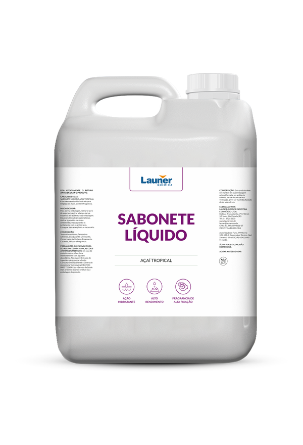 Embalagem de Sabonete Líquido Açaí Tropical