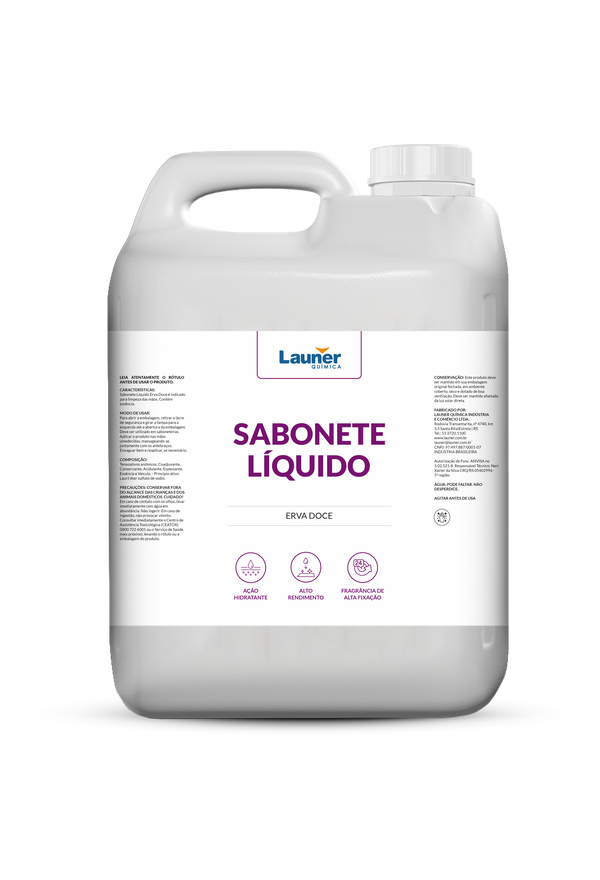 Embalagem de Sabonete Líquido Erva Doce